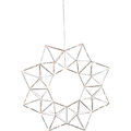 Star Trading LED Deko-Kranz Edge, silber, Ø 40cm