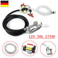 45L/min 175W Dieselpumpe Heizölpumpe Selbstansaugend Zapfpistole Ölpumpe PVC 12V