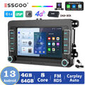 DAB+ 8-Kern Autoradio Für Golf 5 6 Touran Caddy Polo KAM Android 13 Carplay GPS