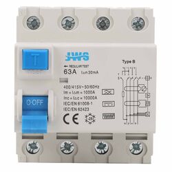 FI Fehlerstromschutzschalter RCD Typ B Wallbox E-Auto Allstromsensitiv 40A 63A