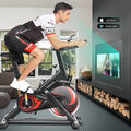 Heimtrainer Fahrrad Indoor Cycling Bike mit LCD-Monitor Fitnessbike bis 150 kg