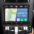 6G+128G Android 13 Autoradio Carplay GPS Navi BT Für Porsche Cayenne 9PA 4G WIFI