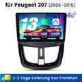 Für Peugeot 207 CC 2006-2015 4+64GB Android 13 Carplay Autoradio GPS Navigation