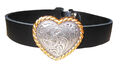 Echt Leder Halsband Halsschmuck "Gothic Heart" Mittelalter Punk HANDARBEIT neu