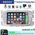 Für Ford Focus 2 MK2 Mondeo S C Max Galaxy 32G Android 13 Carplay Autoradio Navi