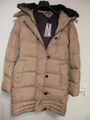 Tommy Hilfiger Daunen Jacke Mantel ocker beige XS 34 NEU Schwarz