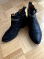 Hispanitas Stiefeletten Boots  Gr.38  Echtleder Schwarz  Spanien