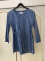 Süße Damen Bluse Tunika Gr. 38 von Esprit langarm, ungebügelt, zum binden TOP