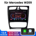 64G android 13.0 Autoradio Für Mercedes Benz CLK W209 C-Klasse W203 GPS RDS WIFI