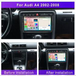 Android 13 Für Audi A4 8E 8H B6 B7 2000-2009 Autoradio GPS Navi WIFI BT 2+64GB