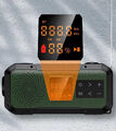 Tragbares Radio mit Handkurbel, AM/FM/WB/NOAA-Radio, Solarradio, LED-Taschenlamp