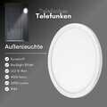 Telefunken Außenleuchte B-Ware LED 15W Außenlampe Wandlampe Back Light Effekt