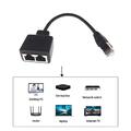 RJ45 Ethernet Kabel Splitter 1 auf 2 Netzwerkadapter, 1pcs LAN Ethernet O0A3
