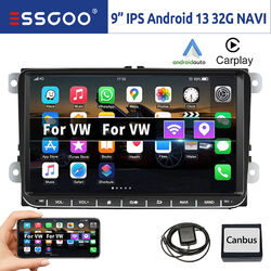 Für VW GOLF 5 6 Caddy 6R Tiguan T5 Autoradio 32G Android 13 Carplay GPS NAVI RDS