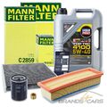 MANN INSPEKTIONSPAKET+5L LIQUIMOLY FÜR FIAT 500 PANDA FORD KA LANCIA 1.2 1.4 07-