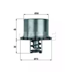 ORIGINAL® Mahle Thermostat, Kühlmittel passend für VW: GOLF IV Toyota: PROBOX