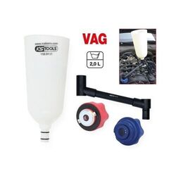 Öl-Einfülltrichter-Satz mit drehbarem Winkelarm für VAG, 4-tlg KS TOOLS 150.9155