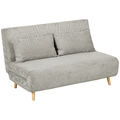 Schlafsofa, Klappbett mit Bettfunktion, Rückenkissen, Polstersofa mit Samtoptik