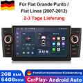 Android 12 Autoradio Carplay 2+64G Für Fiat/Grande/Punto/Linea 2007-2012 GPS Nav