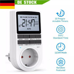 Zeitschaltuhr Steckdose Timer Digitale Zeitschalter Wochenzeitschaltuhr 3680W Y