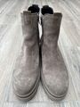 Gabor Mod. Chelsea Boot weiches Velourleder Beige Wechselfußbett Weite F Uk 3.5