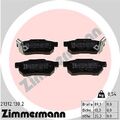 ZIMMERMANN Bremsbelagsatz, Scheibenbremse 21312.130.2 für HONDA MG ROVER