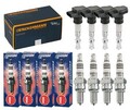 4x DENCKERMANN Zündspule +4x NGK Zündkerze Iridium IX für Renault Laguna I B56_