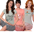 Damen Schlafanzug Pyjama -Set kurz Nachtanzug 2 Teiler Baumwolle Neti 2024
