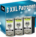 3x TINTE PATRONEN für CANON  PG40 PIXMA  MP140 MP150 MP160 MP170 MP180 MP190