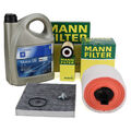 MANN Filterset 3-tlg 5L ORIGINAL 5W-30 dexos2 Motoröl für OPEL ASTRA K 1.6 CDTi