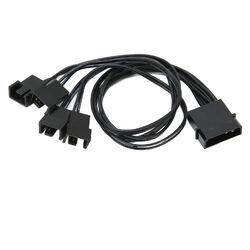 PWM Fan Splitter Praktisches 4-Pin Adapter Dauerhaftes 3-Pin Verlängerungs-S LIF