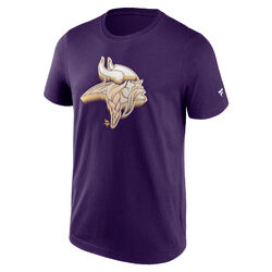 NFL T-Shirt Minnesota Vikings Chrome Graphic Logo dark purple Tee Shirt