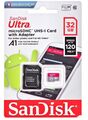 Sandisk Ultra/Extreme Pro 32GB/64GB/128GB/256GB Micro SD-Karte mit Adapter