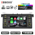 Android 13 Carplay Autoradio 2+32G GPS NAV RDS Für BMW 3er E46 320i M3 Rover 75