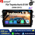 6+128G Carplay Android 13 Autoradio Für Toyota Auris E150 GPS NAVI WIFI 4G +KAM