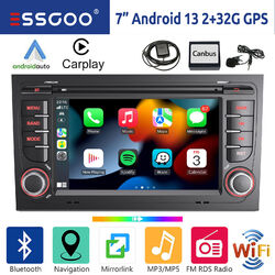 Für Audi A4 S4 RS4 B6 B7 B8 SEAT EXEO Android 13 Autoradio GPS Navi RDS Carplay