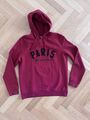 Hoodie Karl Lagerfeld rot mit LogoPrint schwarz Größe M