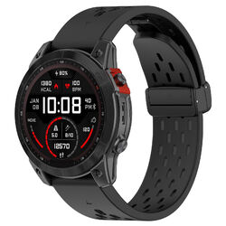 Quickfit Silikon Magnet Armband Für Garmin Fenix 7X 5X 6X Pro 7S 6S 7 6 5 Plus