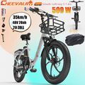 Cheevalry C20 PRO faltbar Elektrofahrrad 20 ZOLL 500W E-Fahrrad 20AH EBike Moped