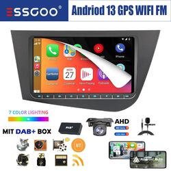 DAB+ Android 13 2+32G Autoradio GPS Carplay RDS Kamera Für Seat Leon 1P1 2005-11