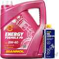 5L MANNOL MOTORÖL ENERGY FORMULA PD 5W40+250ML OIL LEAK-STOP für VW 505.01