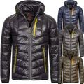 Geographical Norway Herren Winter Jacke Steppjacke Kapuzenjacke Softshell MIX