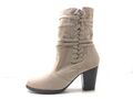 Tamaris Damen Stiefel Stiefelette Boots Beige Gr. 39 (UK 6)