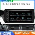 10,33" 8Kern Android 13 Autoradio CarPlay Nav 8+128G DAB+BT Für Audi A4/A5/B8/S4