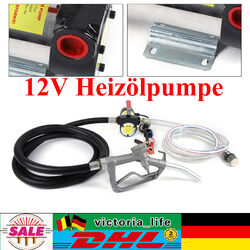 12V Heizölpumpe Dieselpumpe Elektrisch Fasspumpe Ölpumpe Haupt/Geschäft 45L/min