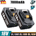 2X Für Makita Ersatz Akku 18V 7,0Ah Led BL1860B BL1850B BL1840B BL1830B BL1890B