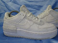 NIKE AIR FORCE 1 SHADOW SNEAKER ALL WHITE GR 38 SCHUHE AF1 PL