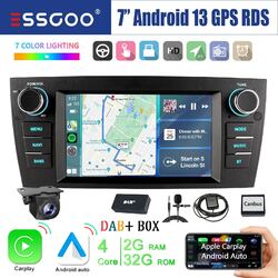 Für BMW 3er E90 E91 E92 E93 32G Carplay Android 13 Autoradio GPS RDS Kamera DAB+