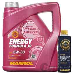 4L MANNOL ENERGY FORMULA JP 5W30 ÖL MOTORÖL+BENZIN ZUSATZ KRAFTSTOFF ADDITIV