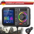 FM Transmitter Radio Auto Bluetooth 5.0 KFZ Ladegerät Adapter Dual USB für Handy
